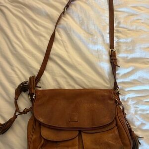 Dooney & Bourke Tan Leather Crossbody Bag